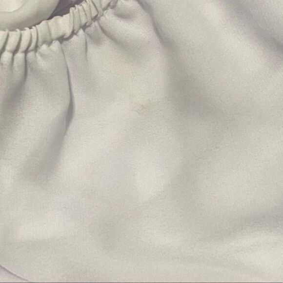 Show Me Your Mumu Sheer Flowy Jumpsuit Pants One Piece Off Shoulder White XXS - Picture 10 of 16